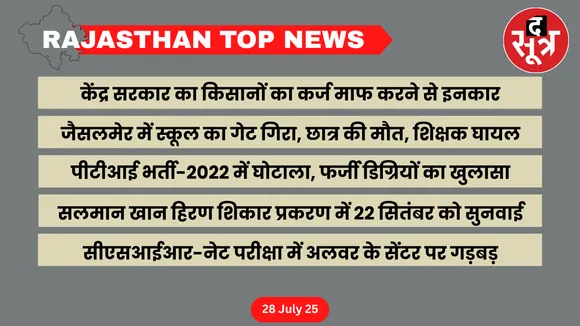 Rajasthan top news 28 July
