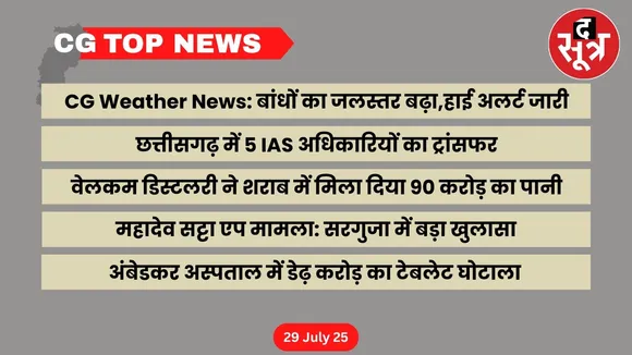 CG Top News Big news of Chhattisgarh the sootr