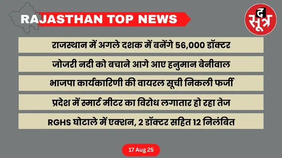 Rajasthan top news 17 August