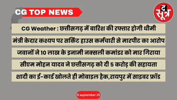 CG Top News Big news Chhattisgarh the sootr