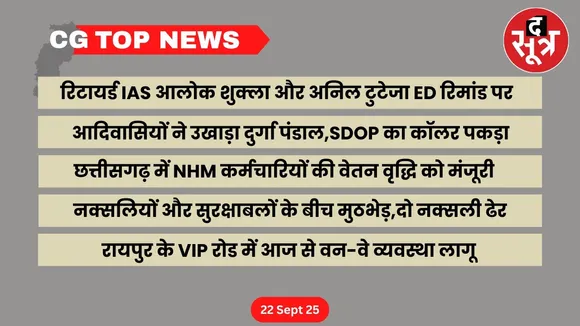 CG Top News big news Chhattisgarh the sootr
