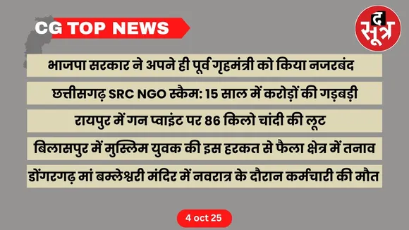 CG Top News Big news Chhattisgarh the sootr