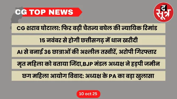 CG Top News big news Chhattisgarh the sootr