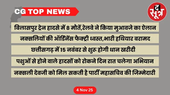Chhattisgarh Top News cg big news