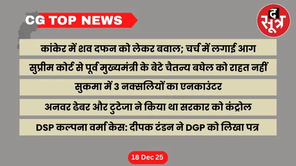 CG Top News Chhattisgarh big news