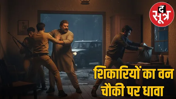 Attacked forest post and looted government documents and weapons