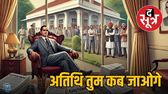 bhopal prabhat jha son government bungalow