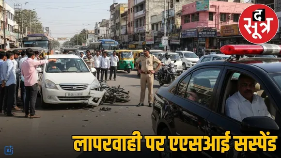 traffic police asi suspended accident help