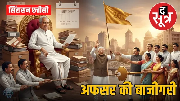 singhasan chhattisi chhattisgarh-politics officer extension bilaspur political rivalry