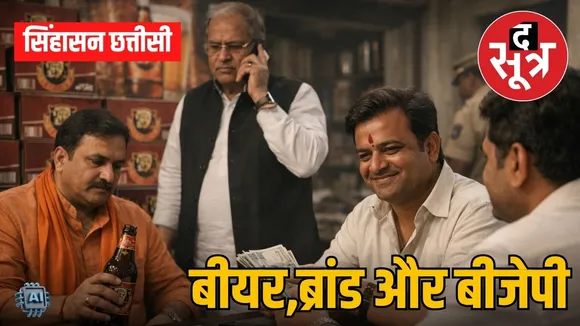 singhasan chhattisi chhattisgarh bjp beer commission political fund