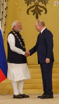 रूस में मोदी और पुतिन