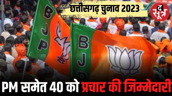 छत्तीसगढ़ चुनाव: BJP के स्टार प्रचारकों की सूची जारी, PM मोदी समेत 40 नेताओं को मिली जिम्मेदारी, देखें लिस्ट