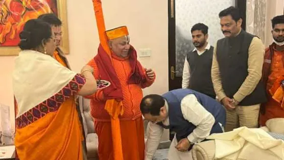 हिंदू एकता महाकुंभ: स्वामी रामभद्राचार्य और संजय पाठक ने दिया JP नड्डा को निमंत्रण