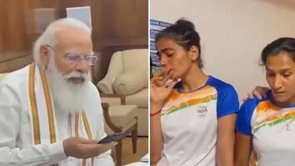 महिला हॉकी की हौसलाअफजाई: आपका पसीना मेडल नहीं ला सका, पर प्रेरणा बन गया- मोदी
