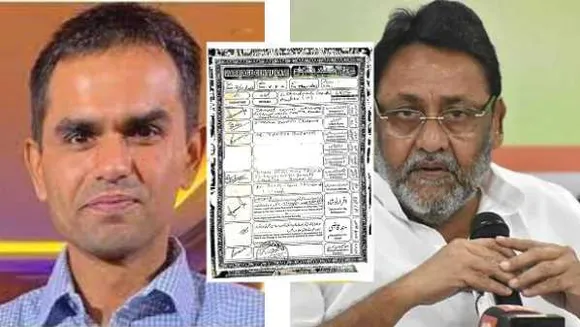 नवाब vs वानखेड़े: सोशल मीडिया पर शेयर किया निकाहनामा, कहा- धर्म 'मुस्लिम' हैं