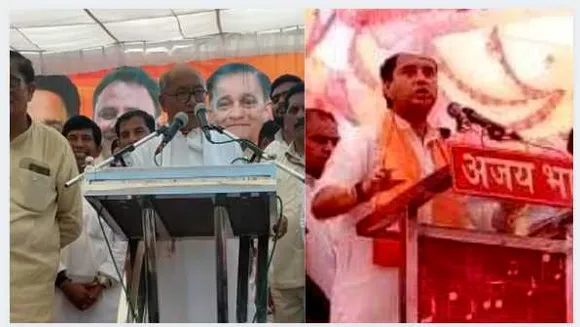 जमकर बरसे नेता: खंडवा उपचुनाव में पहली बार दिग्विजय और ज्योतिरादित्य पहुंचे सभा संबोधित करने, दोनों ने गिनाई कमियां