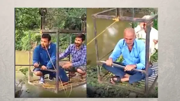 जान जोखिम में: MP सरकार ने नहीं सुनी तो ग्रामीणों ने जुगाड़ से पालकी बनाई, रोज नदी पार करते हैं