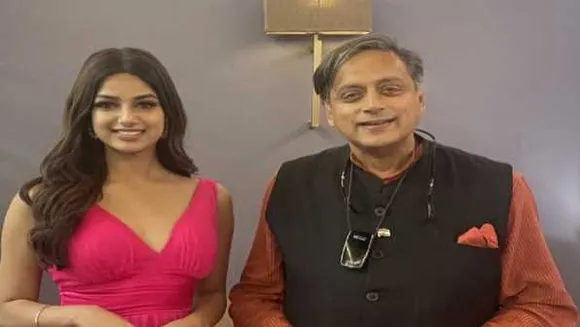 मिस यूनिवर्स के साथ थरूर का फोटो: ट्रोलर्स ने लिखा- थका हुआ जरूर हूं, लेकिन पुराना थरूर हूं