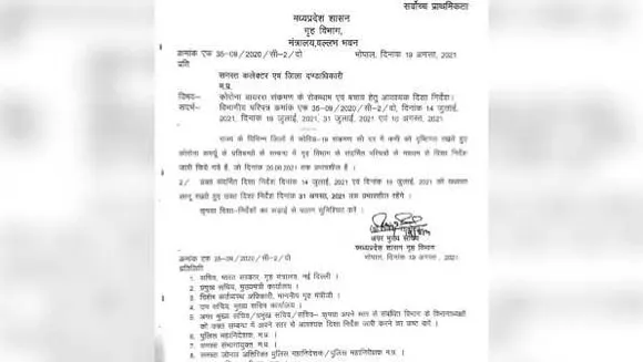 कोरोना कर्फ्यू: मध्यप्रदेश में 31 अगस्त तक जारी रहेगा नाइट कर्फ्यू, तीसरी लहर के कारण फैसला
