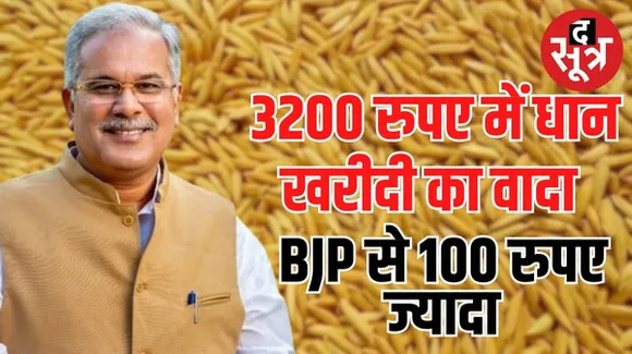 छत्तीसगढ़ में 3200 रुपए में धान खरीदेगी कांग्रेस, घोषणा पत्र में किया वादा, जानिए आपके लिए और क्या किया ऐलान