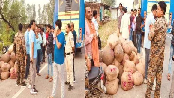 भिंड: पुलिस ने 2 टन मिलावटी मेवा पकड़ा, झांसी ले जाने की तैयारी, कंडक्टर गिरफ्तार