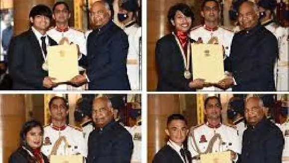 National Sports Awards: नीरज -मिताली को मिला खेल रत्न,62 खिलाड़ी खेल अवॉर्ड से सम्मानित