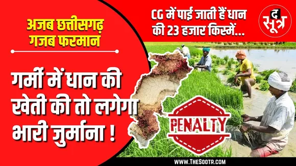 अजब छत्तीसगढ़, गजब फरमान | धान की खेती की तो लगेगा 50 हजार जुर्माना