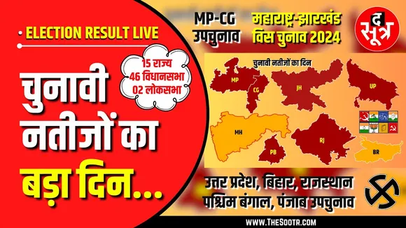🔴Election Results 2024 Live | 15 राज्य, 46 विधानसभा, 02 लोकसभा | देशभर में चुनावी नतीजों का बड़ा दिन