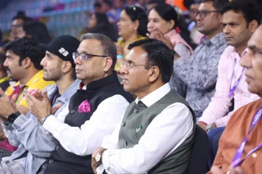 Sports Minister Dr. Mandaviya attends Eliminator 3 match of Pro Kabaddi League Season 12 in New Delhi on Tuesday, appreciates impact of the league on the fans and sport. Photo credit: Dr Mansukh Mandaviya/X