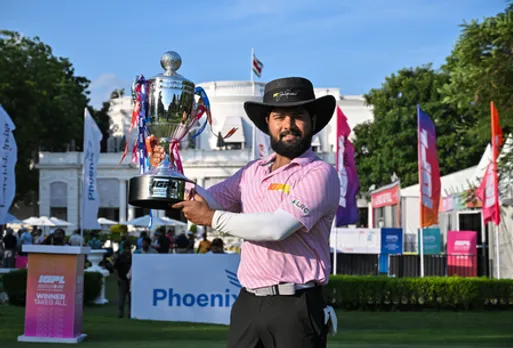 Aman Raj holds off Veer to complete back-to-back wins and gets to the top of IGPL ranking at the Tollygunge Golf Club in Kolkata on Friday. Photo credit: IGPL