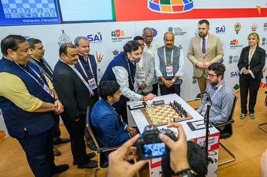 Pranav, Pranesh, SS Ganguly provide winning start for India, Divya Deshmukh goes down fighting in first game in the opening round of the FIDE World Cup 2025 in Arpora, Goa, on Saturday. Photo credit: GCA