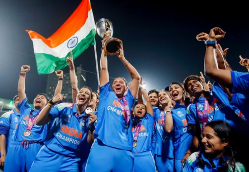 Navi Mumbai: Post-Match Celebration Following Team India Women’s Win in ICC Women’s World Cup Final