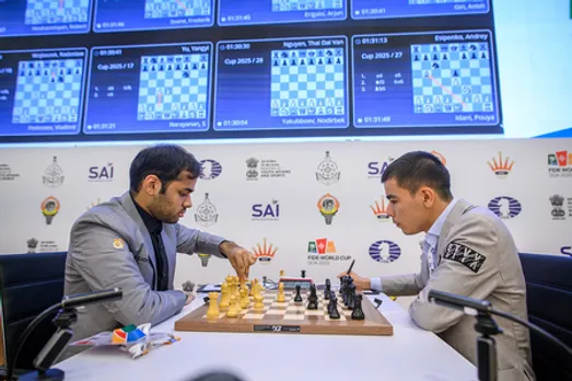 Arjun Erigaisi, Harikrishna register emphatic wins; Gukesh, Pragg draw with black in first game of Round 3 of the FIDE World Cup 2025 in Panaji, Goa, on Friday. Photo credit: FIDE