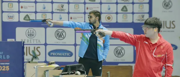 Samrat Rana creates history with gold in men’s 10m air pistol in the International Shooting Sport Federation (ISSF) World Championship Rifle/Pistol in Cairo on Monday. Photo credit: NRAI