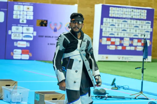 ISSF World C'ships: India adds two silvers through Aishwary Tomar in men’s 3P; Esha Singh and Samrat Rana in mixed team air pistol in Cairo, Egypt on Tuesday. Photo credit: NRAI