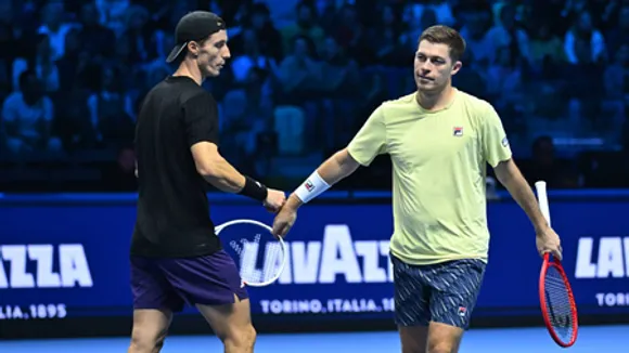 Joe Salisbury and Neal Skupski stay perfect with victory over Harri Heliovaara and Henry Patten, close in on semifinals spot in the men's doubles section of the ATP Finals in Turin, Italy, on Wednesday. Photo credit: ATP Tour
