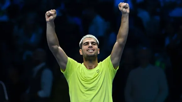 Carlos Alcaraz advances to semis after de Minaur's victory in the ATP Finals in Turin, Italy, on Thursday. Photo credit: ATP