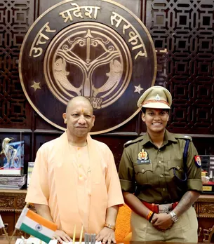 UP CM Yogi Adityanath meets DSP-cum-cricketer Deepti Sharma