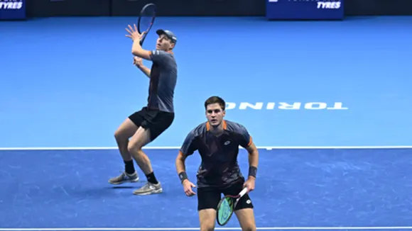 Harri Heliovaara and Henry Patten spoil home party, sink Simone Bolelli/Andrea Vavassori for spot in doubles final at the ATP Finals in Turin, Italy, on Saturday. Photo credit: ATP