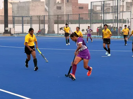 Pritam Siwach Hockey Academy, Sonepat, HAR Academy, and Anantapur Sports Academy win on  Day 3 of the 3rd Hockey India-Sub Junior Women Academy Championship 2025 in Karnal, Haryana on Monday. Photo credit: Hockey India