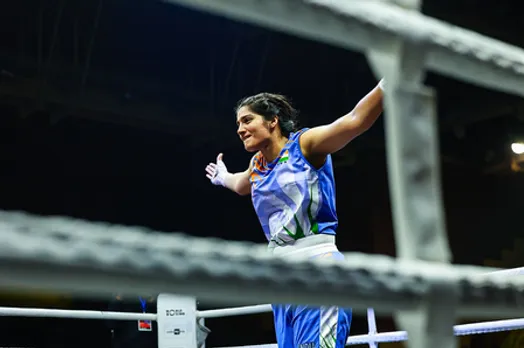 Jaismine, Nikhat win as India scripts history with 9 gold medals on sensational final day of the World Boxing Cup Finals 2025 at the Shaheed Vijay Singh Pathik Sports Complex in Greater Noida on Thursday.  Photo credit: BFI