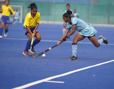 Odisha Naval Tata Hockey High Performance Centre and Roundglass Punjab Hockey Club Academy reach the final of the 3rd Hockey India Junior Women Academy Championship 2025 – Zone A & B in Karnal, Haryana, on Friday. Photo credit: Hockey India