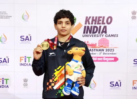 Nurtured at SAI Hisar, Nishu sets sights on Asian Games after gold in 53kg category of the Khelo India University Games (KIUG) at the Lohagarh Stadium in Bharatpur in Rajasthan on Thursday. Photo credit:  SAI Media