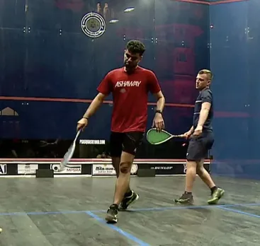 Anjali Semwal and Suraj Chand book semifinal spots in the 11th Sunil Verma Memorial squash championship in Thane, near Mumbai on Friday. Photo credit: SRFI