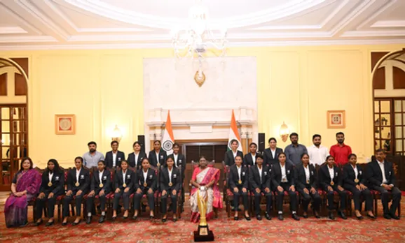 ‘Their success would inspire others’: President Murmu felicitates World Cup-winning Indian women’s blind cricket team (Credit: X/President of India)