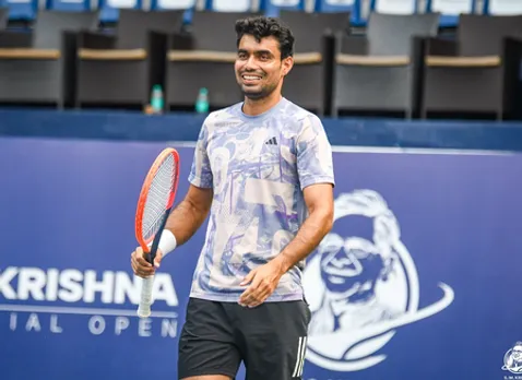 Digvijay Pratap Singh enters semifinals of M15 Gwalior event on the ITF Men’s World Tennis Tour at at the Gwalior Chambal Tennis Association courts in Gwalior on Friday. Photo credit: Roundglass Tennis Academy