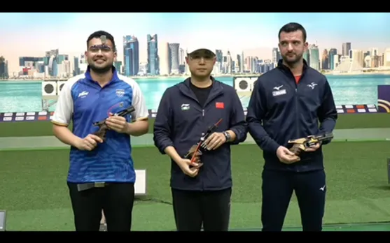 ISSF World Cup: Anish wins silver in rapid-fire pistol, his second WC final medal (Credit: NRAI)