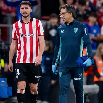 Athletic Bilbao lose Spain international Aymeric Laporte for two months with a hamstring injury