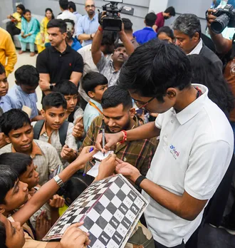 Mumbai: R Praggnanandhaa at Dharavi Chess Championship