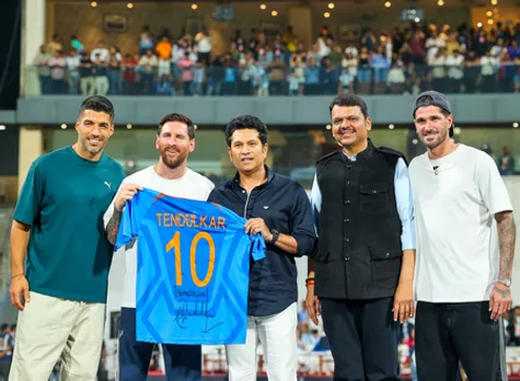 Mumbai: Lionel Messi At Wankhede Stadium